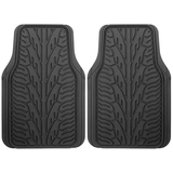 Tapis d'auto toutes saisons en caoutchouc à bande de roulement AutoTrends, noir, paq. 2 Overhead_Flat