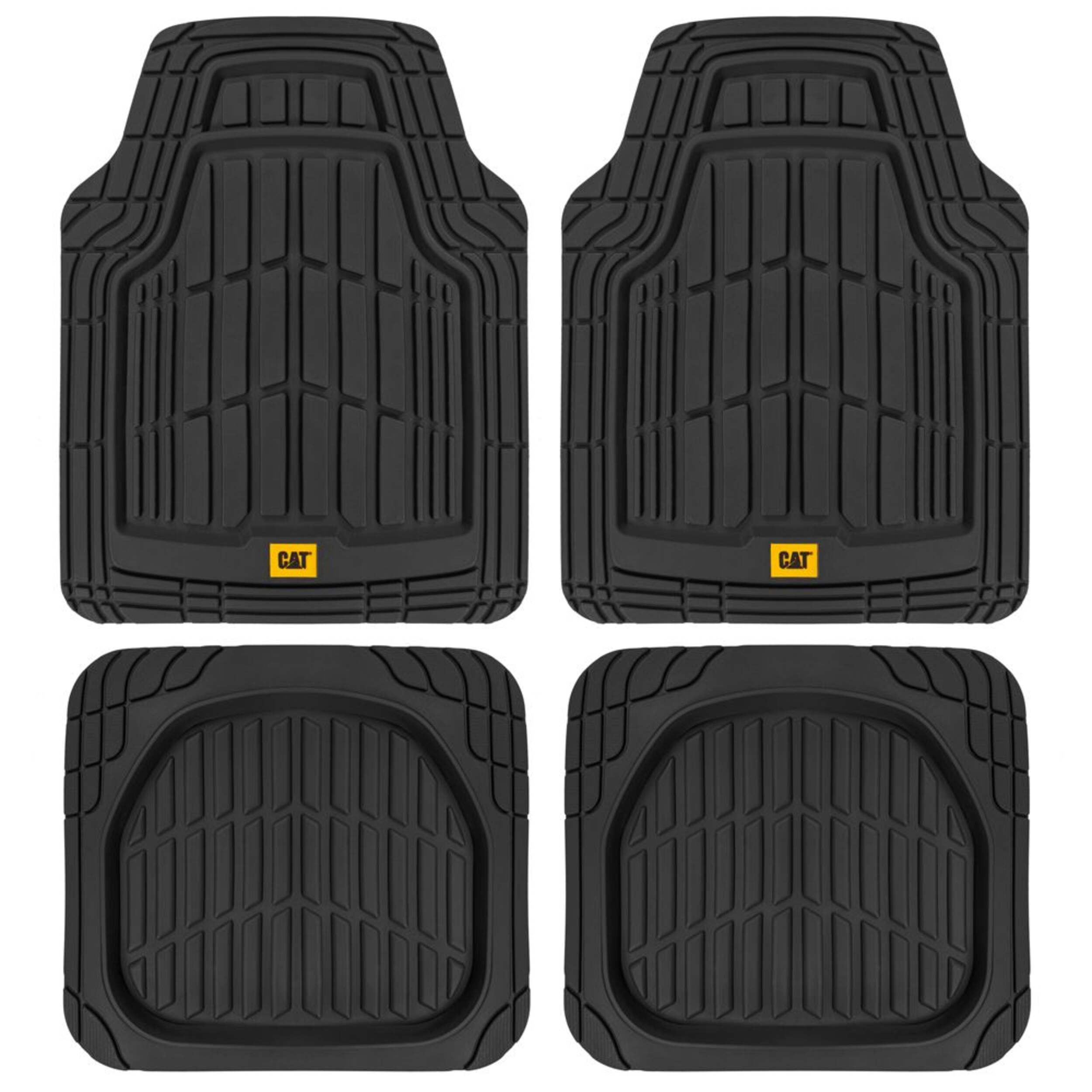 CAT Deep Dish Heavy Duty Mat, 4-Pc Overhead_Flat