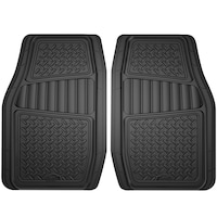 Tapis protecteurs pour camion en caoutchouc Armor à plateau profond, noir, paq. 2