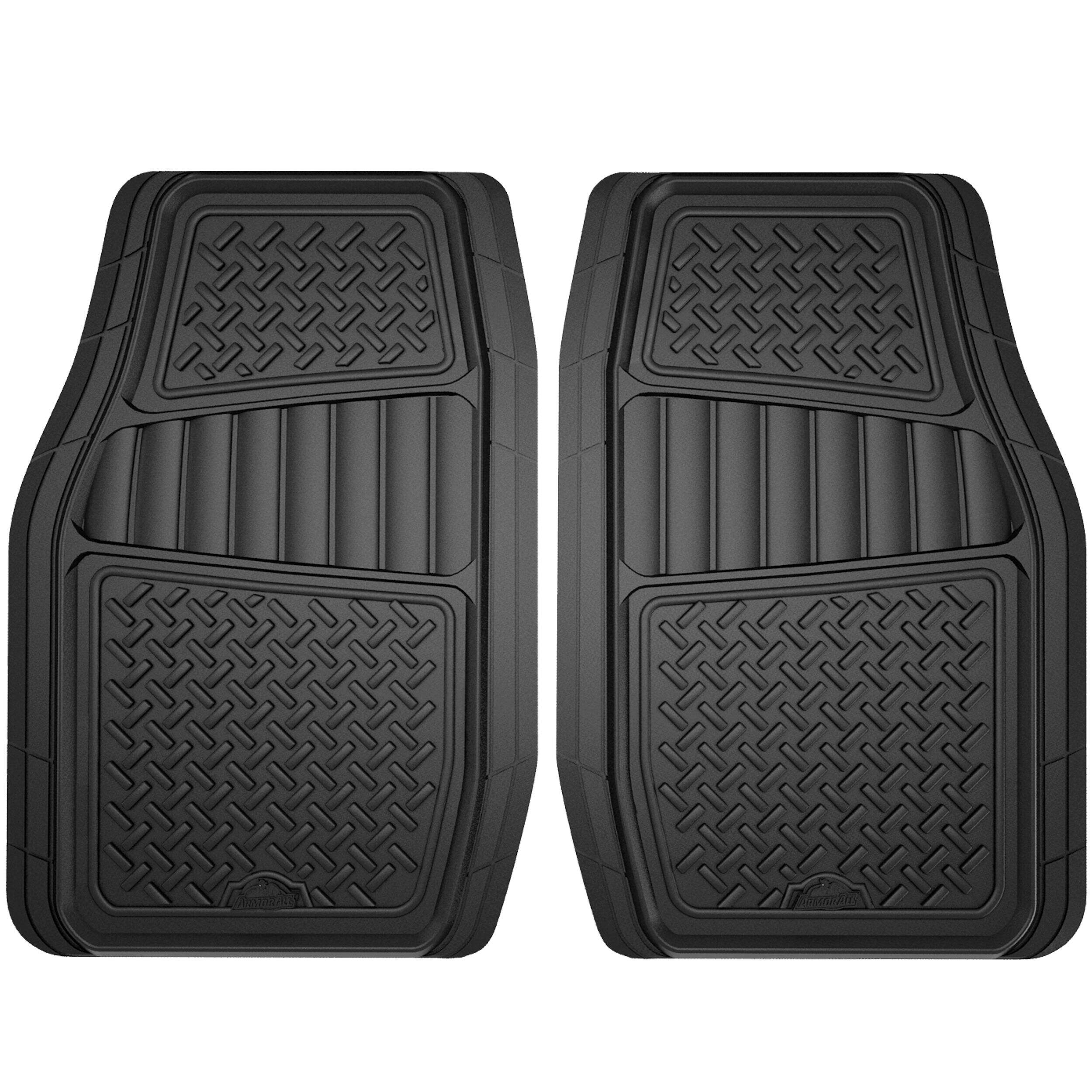 Tapis protecteurs pour camion en caoutchouc Armor à plateau profond, noir, paq. 2 Overhead_Flat