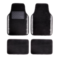 AutoTrends Bling Carpet Floor Mats, Universal Fit, 4-pc Overhead_Flat