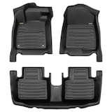 MotoMaster Hyundai Tucson Plug-in Hybrid Custom Floor Mat Kit, OEPLUS 2022-2024, 3-pc Overhead_Flat
