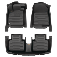 MotoMaster Hyundai Tucson Custom Floor Mat Kit, OEPLUS 2022-2024, 3-pc Overhead_Flat