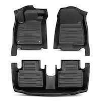 MotoMaster Lexus NX Custom Floor Mat Kit, OEPLUS 2022-2024, 3-pc Overhead_Flat