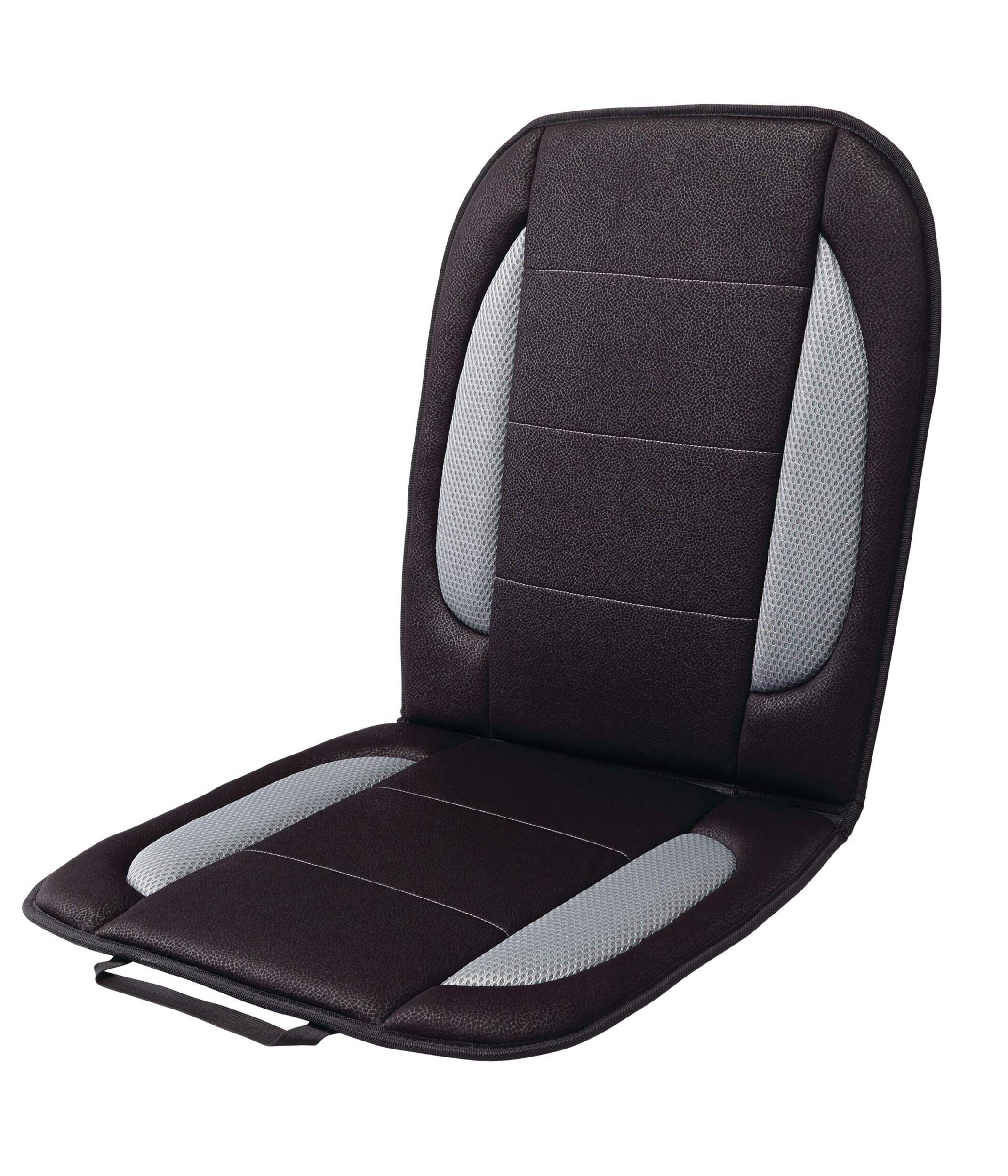 AutoTrends Full Back & Seat Cushion, Black Front_Angled_Left
