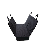 AutoTrends Waterproof Pet Hammock Back Seat Protector, Black Front_Three_Fourths_Angled_Right