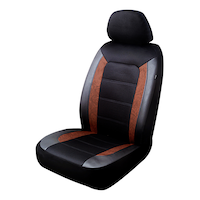 AutoTrends Burlwood Seat Cover Front_Angled_Left