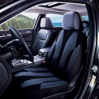 Glovebox Alcantera Seat Cover, Black Front_Angled_Left