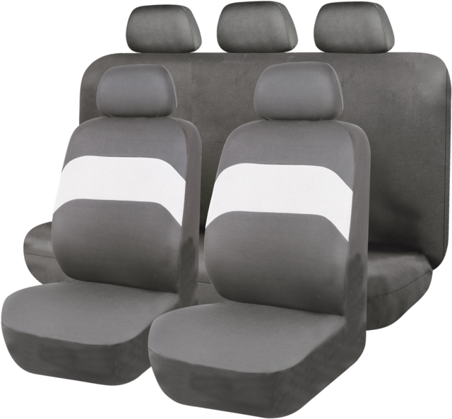 AutoTrends Seat Cover Set for Back Bench Seat, Black & Grey Canadian Tire