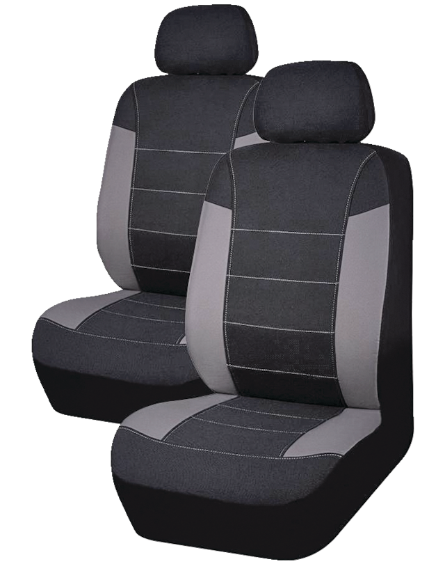AutoTrends Truck Seat Cover, Black & Grey, 2pk Canadian Tire