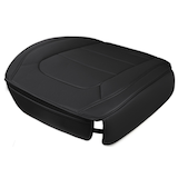 AutoTrends Luxury Faux Leather Bottom Seat Cover, 1-pc Front_Angled_Left