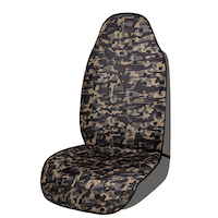 AutoTrends Waterproof Camouflage Seat Protector, 1-pc Front_Three_Fourths_Angled_Left