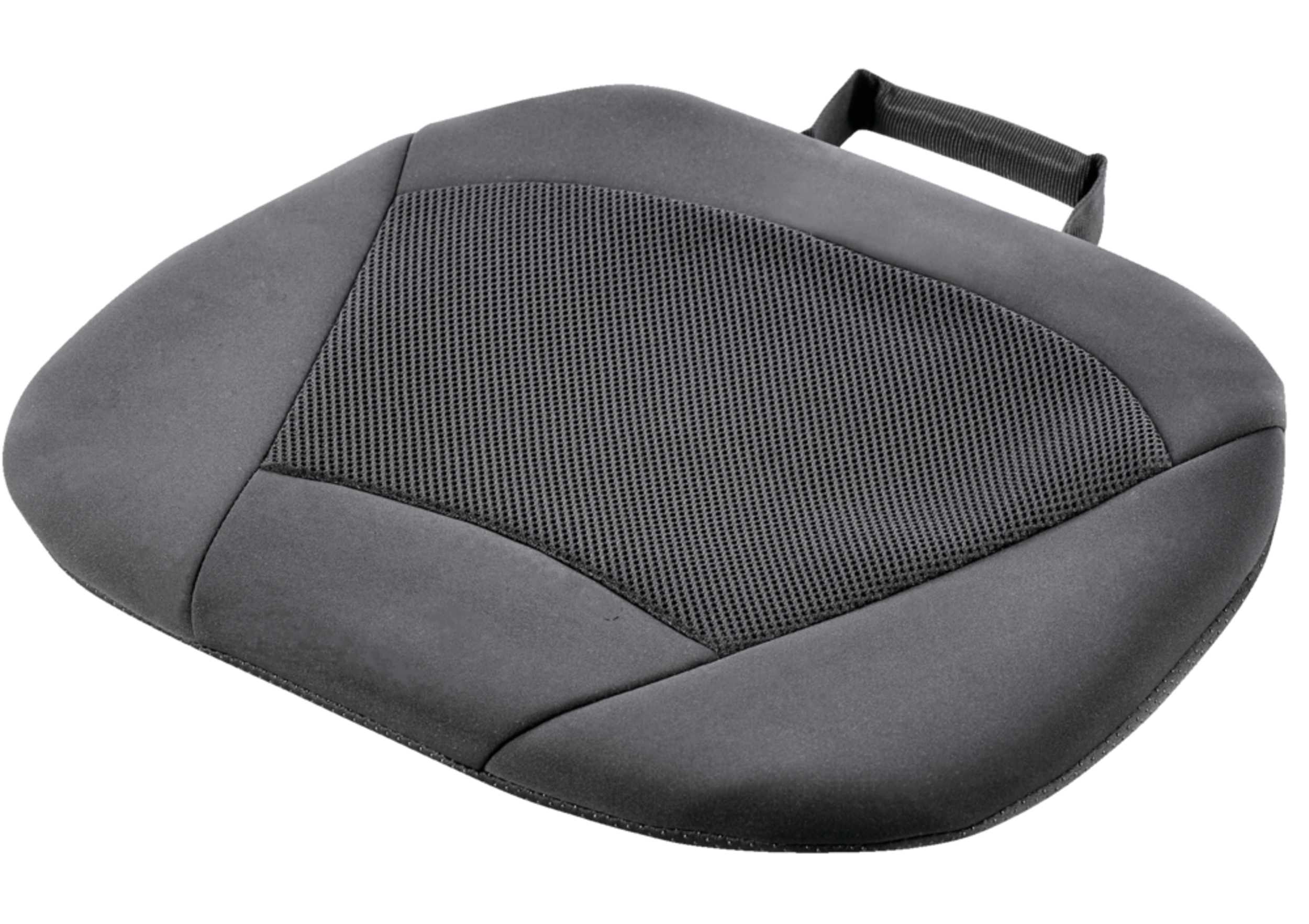 AutoTrends Gel Car Seat Cushion, Black Front_Angled_Left