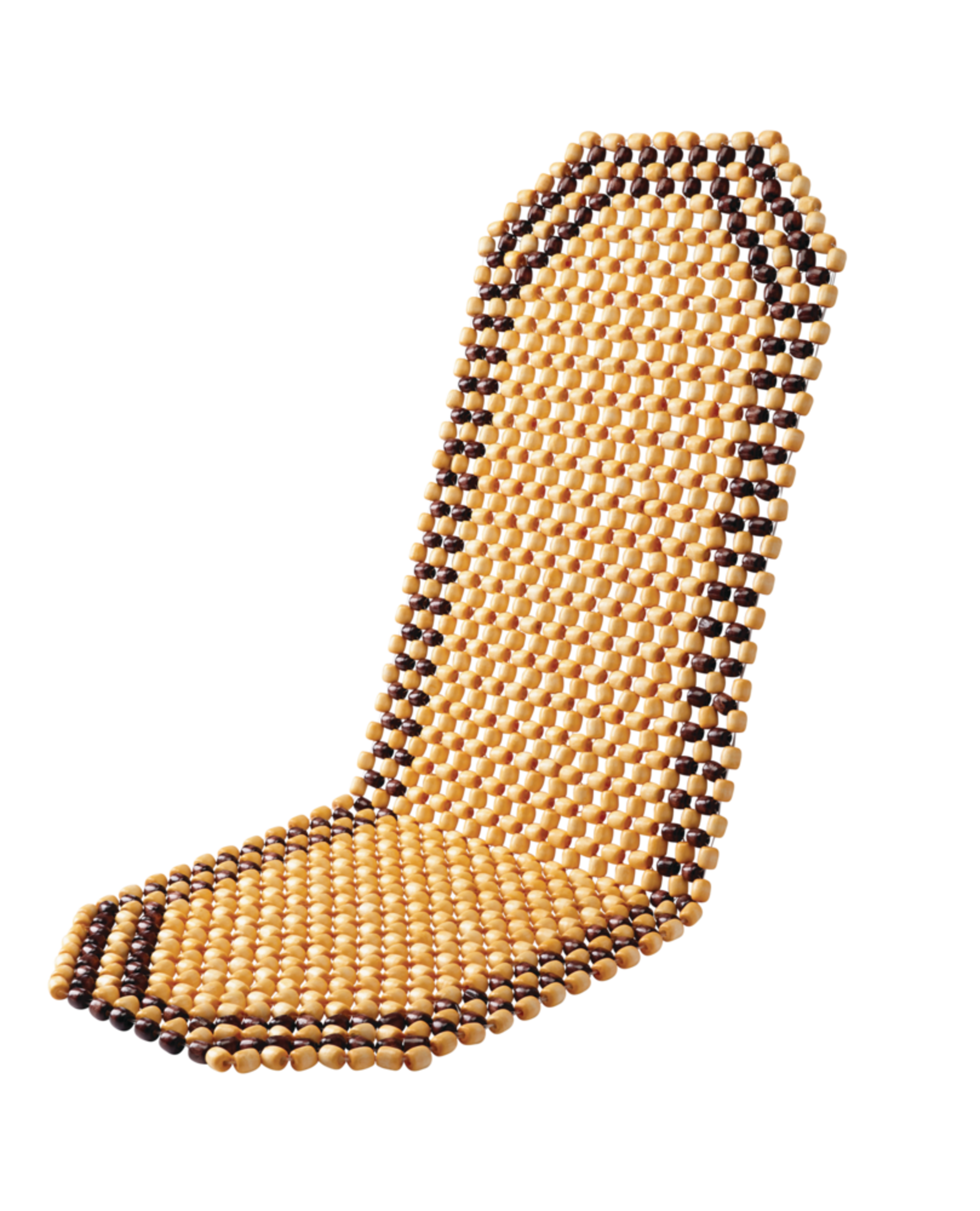 AutoTrends Wood Beaded Full Seat Cushion Front_Angled_Left