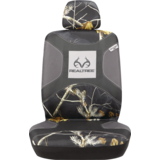 Housse de siège Browning Buckmark Realtree Camo, dossier bas, noir Front_Flat