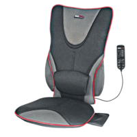 ObusForme© Back Support Massage Full Back & Seat Heated Cushion with Lumbar Support Front_Angled_Left