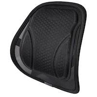AutoTrends Honeycomb Gel Lumbar Cushion with Adjustable Straps Front_Three_Fourths_Angled_Left