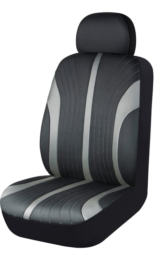 Autotrends Premium Sport Leather Seat Cover With Flying Stitch Canadian Tire - Motor Trend Sport Faux Leather Car Seat Covers