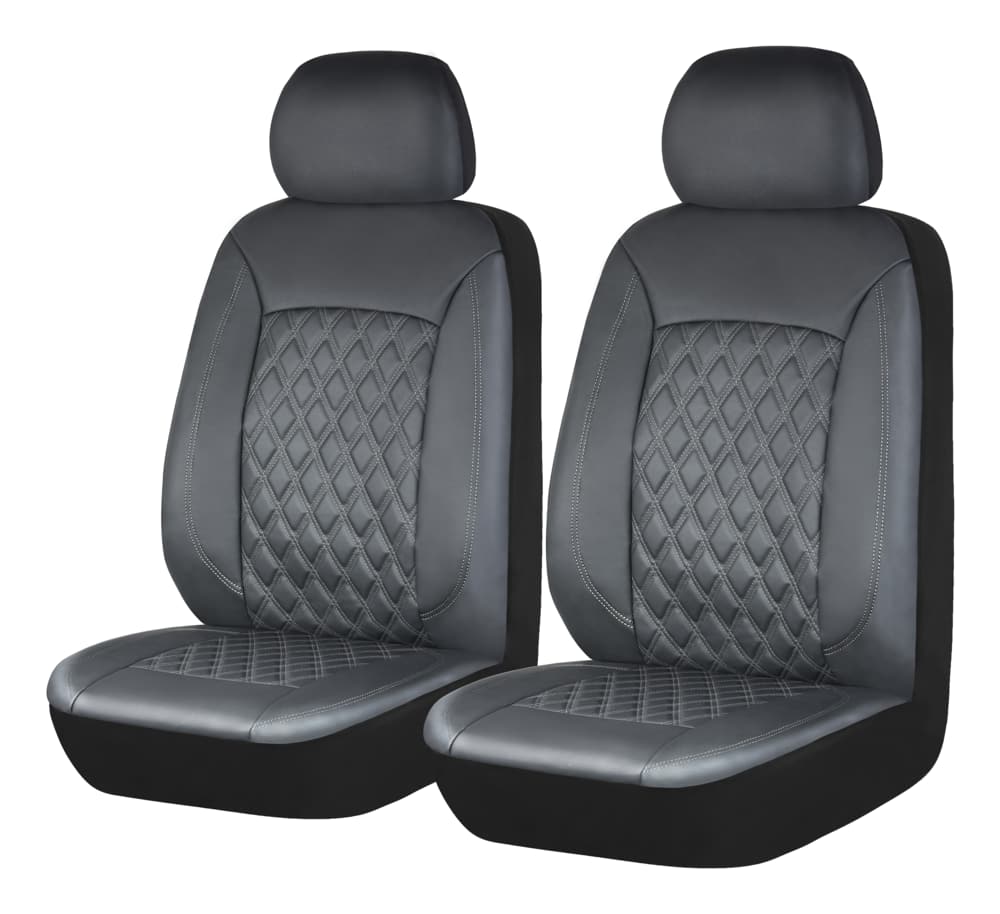 AutoTrends Diamond Stitch Faux Leather Seat Cover, 2-pk | Canadian Tire