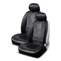 RAM Sideless Vinyl Seat Cover, Black, 2-pk Front_Angled_Left