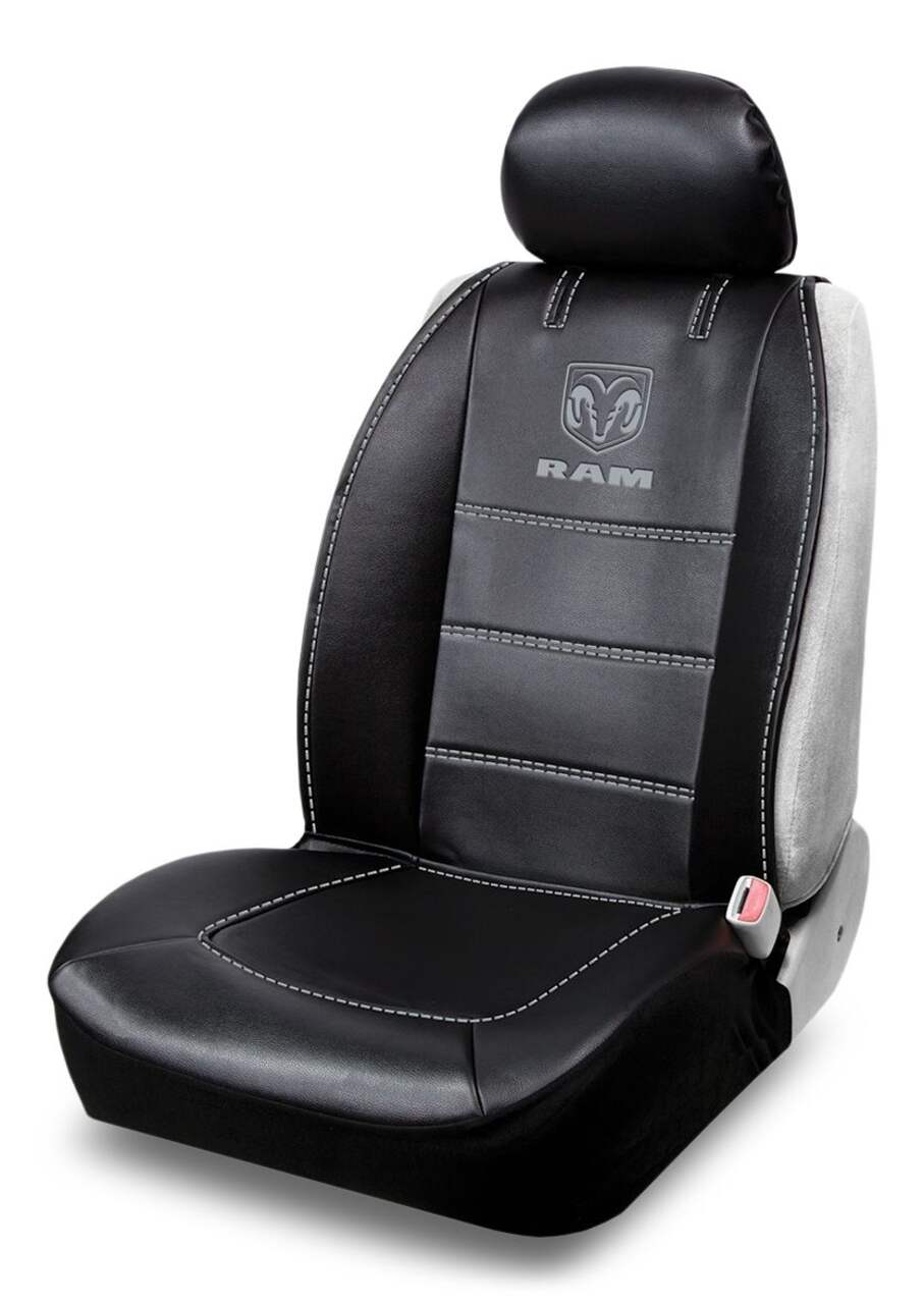 Housse de siège Ram, sans côtés, vinyle, noir, paq. 2