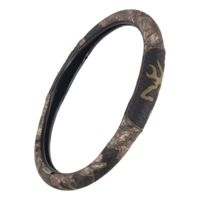 Browning Buckmark Branding 2-Grip Realtree Camo Steering Wheel Cover, Brown & Black Front_Angled_Left