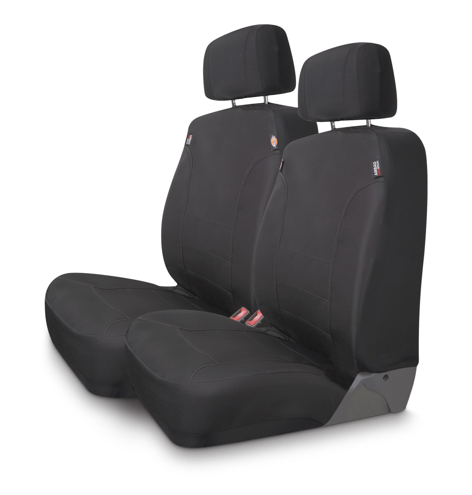 Dickies Heavy Duty Seat Cover Set, Black, 2-pk