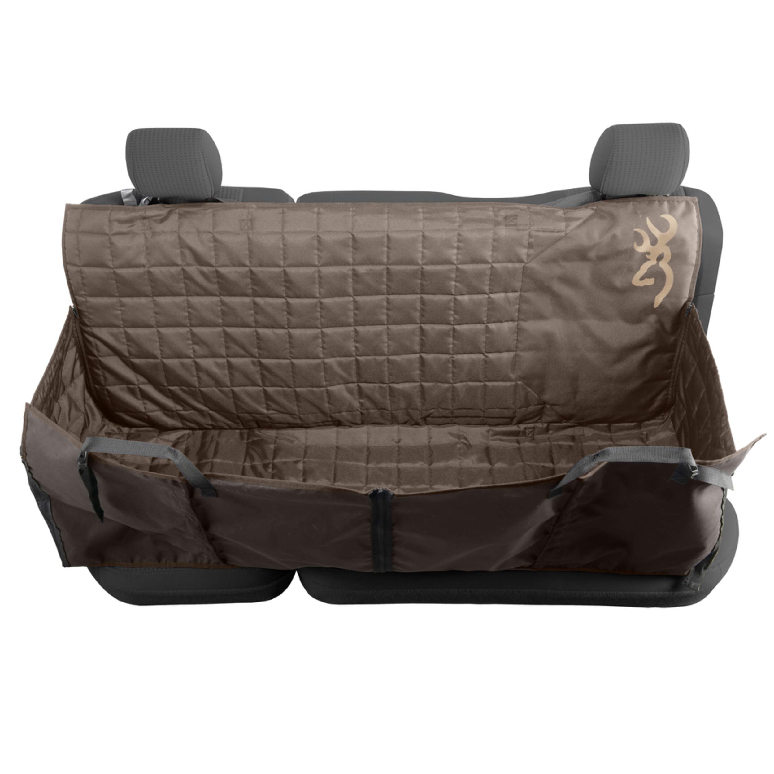 Browning Buckmark Branding Hammock Seat Protector, Brown Front_Elevated