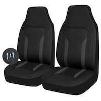 AutoTrends Embossed Cotton Seat Cover, Universal Fit Front_Three_Fourths_Angled_Left