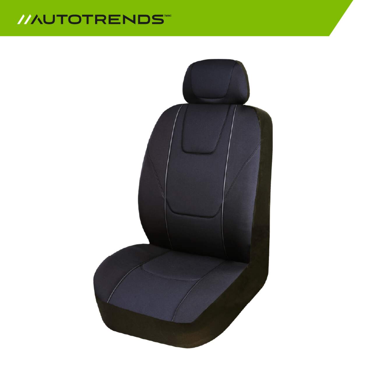 AutoTrends Flex Fit Neoprene Seat Cover, Black