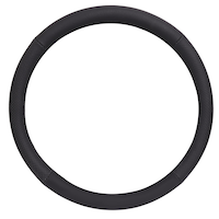AutoTrends Genuine Leather Massage Steering Wheel Cover Front_Flat