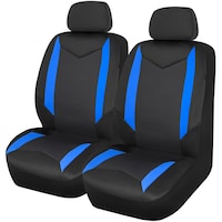 AutoTrends Sports Jacquard Seat Cover, 2-pk Front_Three_Fourths_Angled_Left