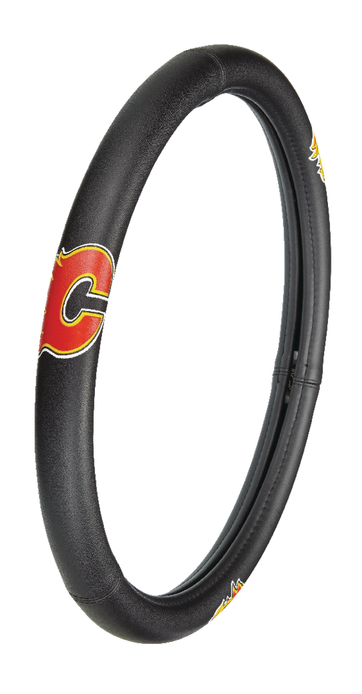 Calgary Flames HBS Black Vinyl Fitted Spare Car Tire Cover 