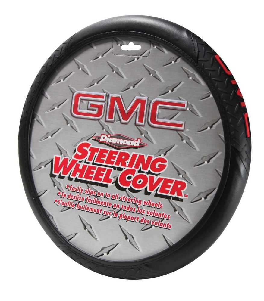 GMC Elite Vinyl Steering Wheel Cover, Black & Red Canadian Tire