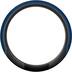 Michelin Premium Steering Wheel Cover, Black & Blue Front_Flat