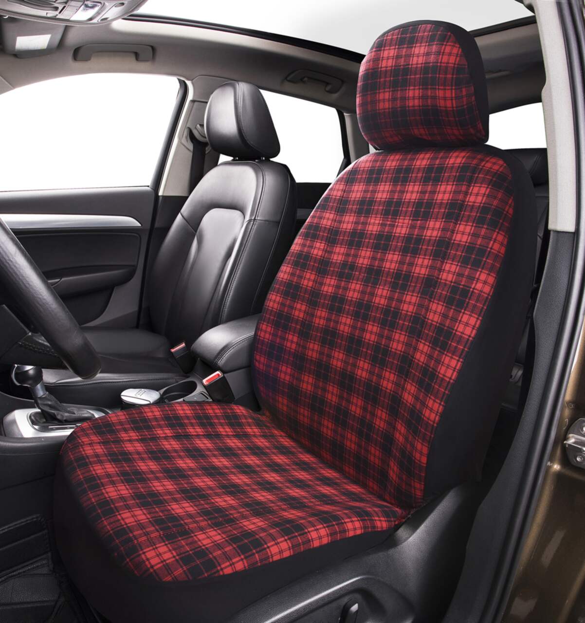 Buffalo check car seat cover clearance