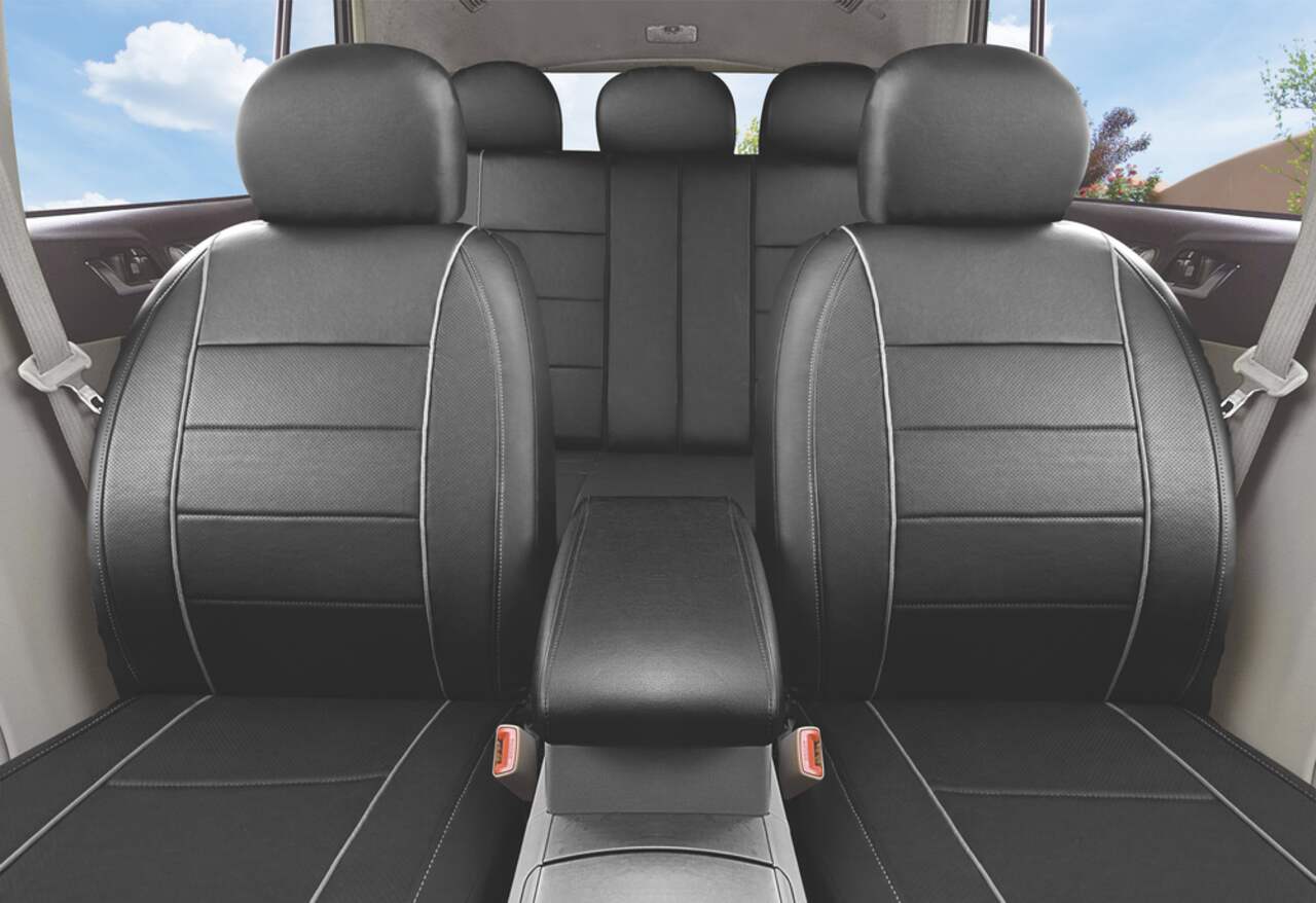 Housse de siège et d'appui-tête robuste pour camion AutoTrends pour  banquette arrière, noir