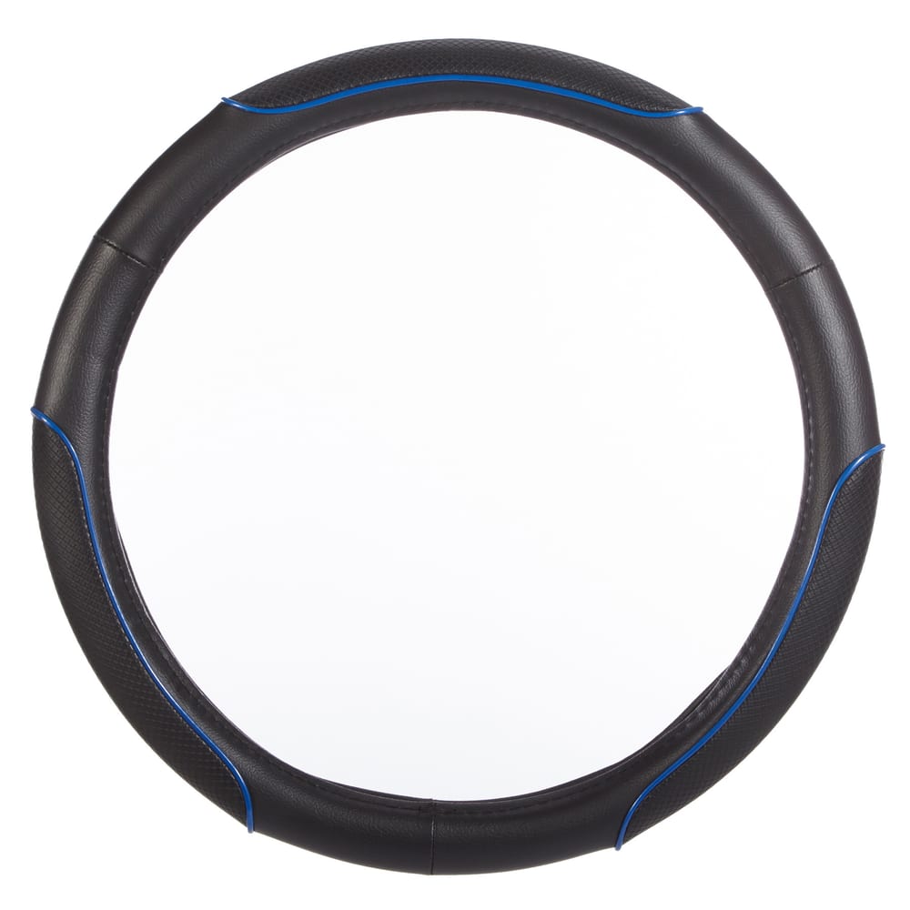 Autotrends Steering Wheel Cover, Black/Blue | Canadian Tire