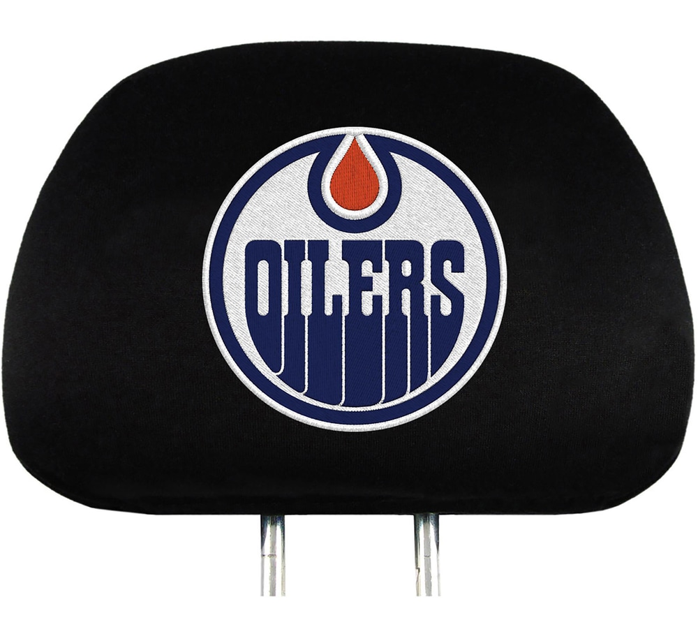 Edmonton Oilers Headrest Cover, 2pk Canadian Tire