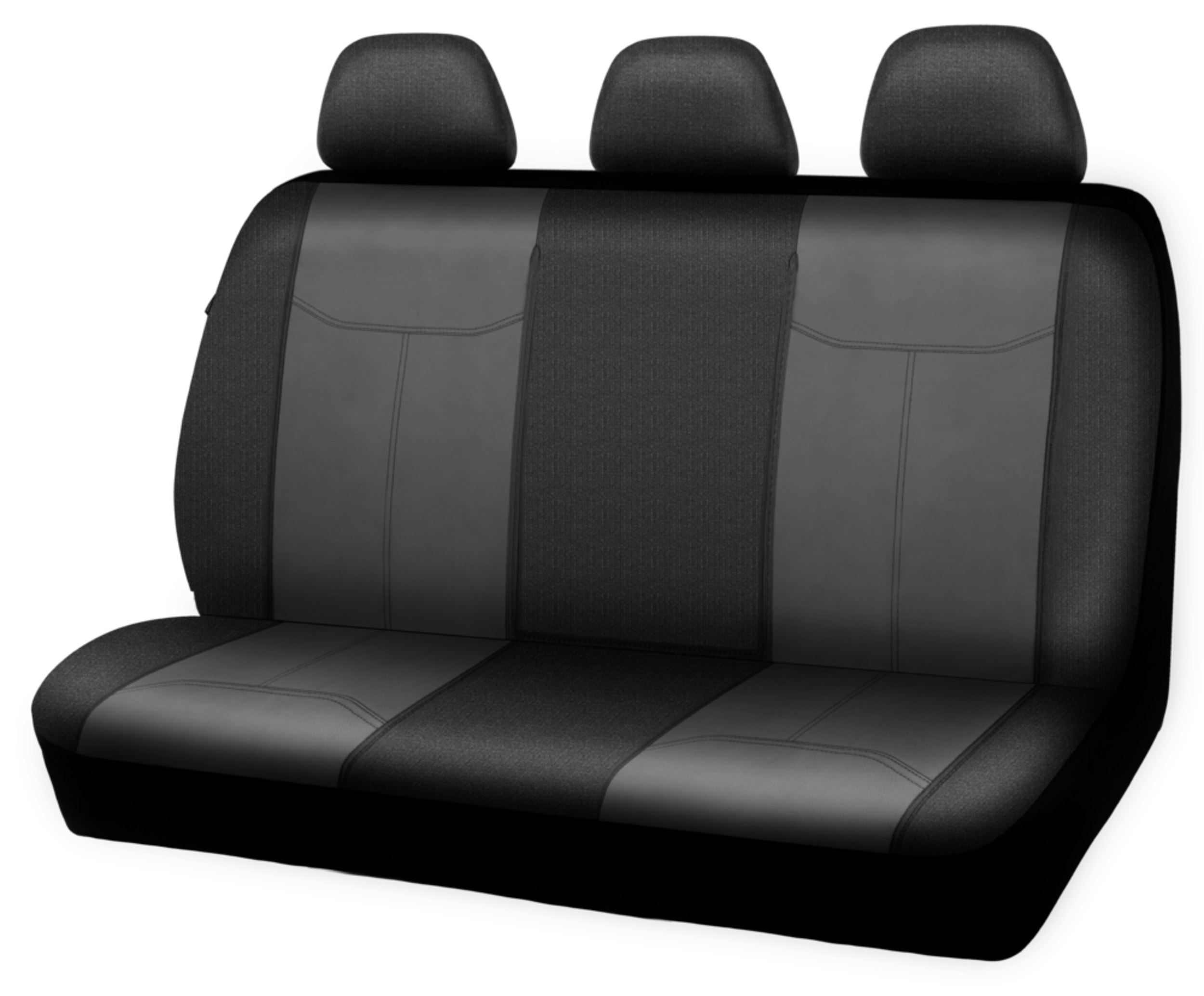 AutoTrends Truck Bench Seat Cover, Black Front_Angled_Left