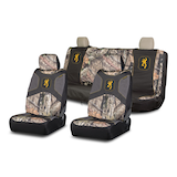 Browning Buckmark Branding and Mossy Oak Country Camo Seat Cover Set for Back Bench Seat Front_Three_Fourths_Angled_Left