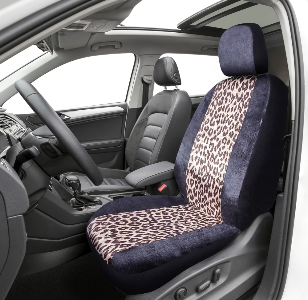 AutoTrends Low Back Velour Leopard Print Seat Cover Canadian Tire