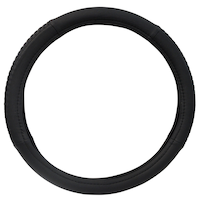 AutoTrends Faux Leather Woven Steering Wheel Cover, Black