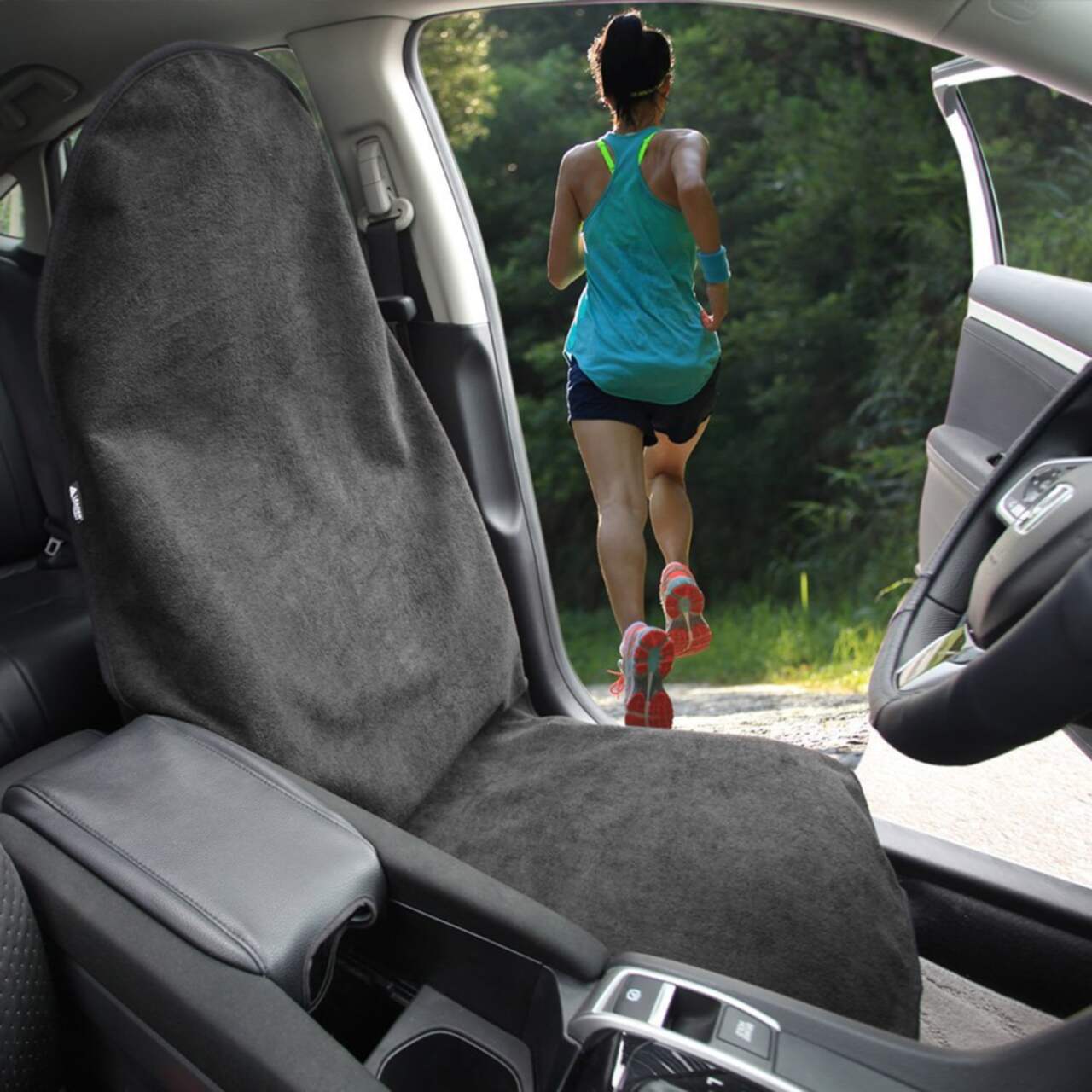 AutoTrends Towel Waterproof Seat Protector Grey Canadian Tire