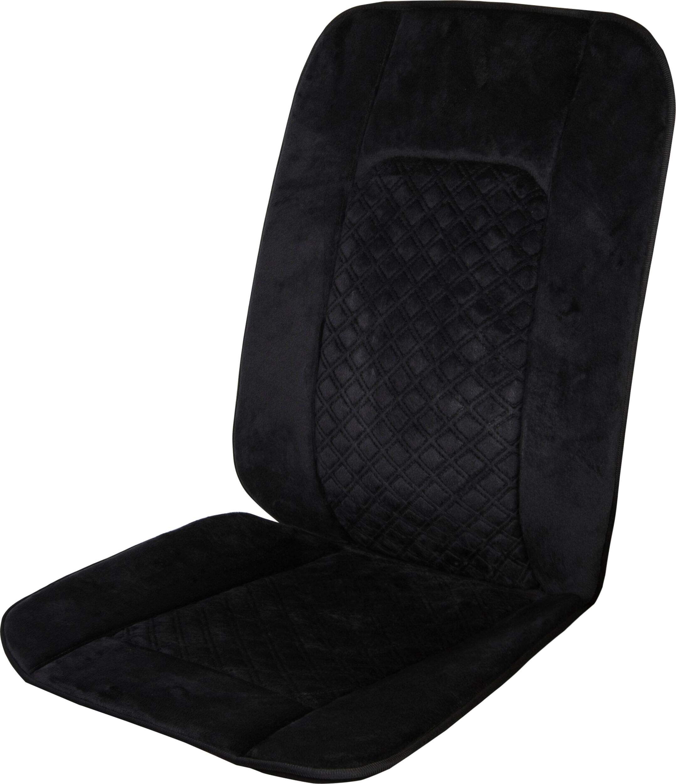 AutoTrends Velour Seat Full Back Cushion Front_Angled_Left