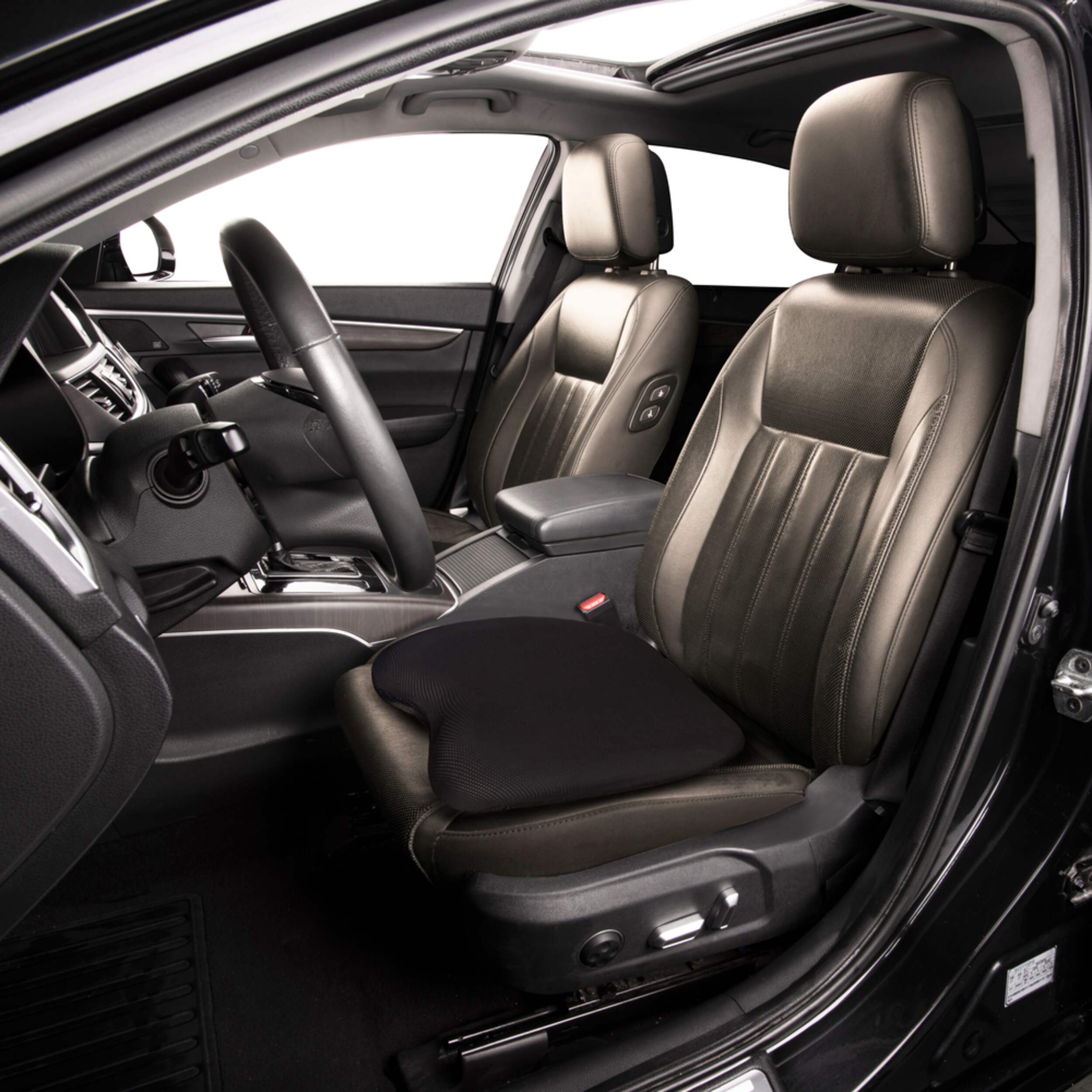 AutoTrends Ultra Comfort Gel Memory Foam Seat Cushion Front_Angled_Left