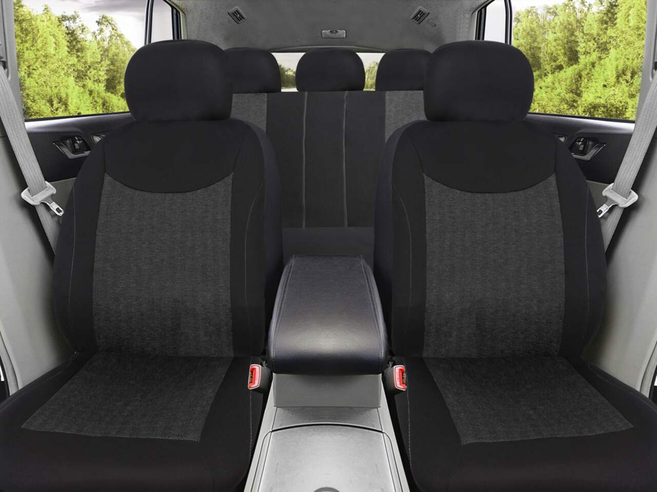 Housse de siège et d'appui-tête robuste pour camion AutoTrends pour  banquette arrière, noir
