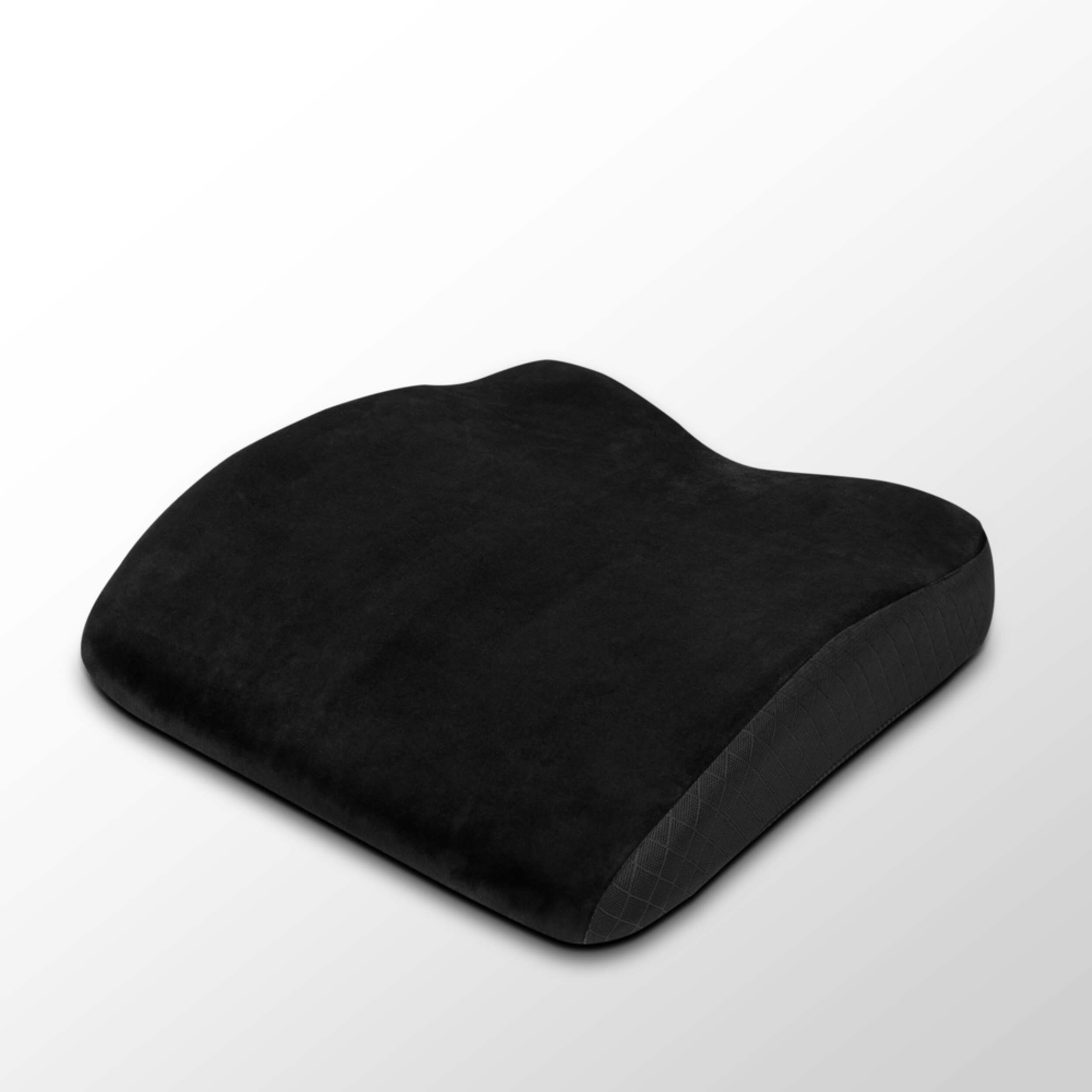 AutoTrends 2-in-1 Memory Foam Lumbar Back Seat Cushion Front_Three_Fourths_Angled_Left