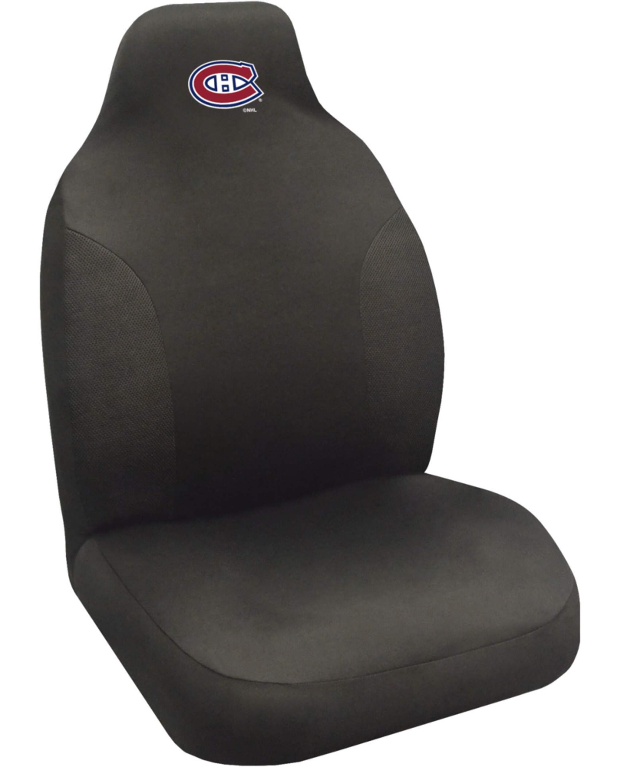 Fan Mats NHL Montreal Canadiens Seat Cover, Black Front_Angled_Right