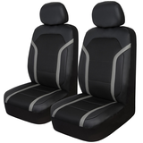 Housse de siège AutoTrends pour voiture haut de gamme sport, paq. 2 Front_Angled_Left